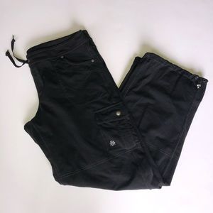 Athleta Black Cargo Sweatpants